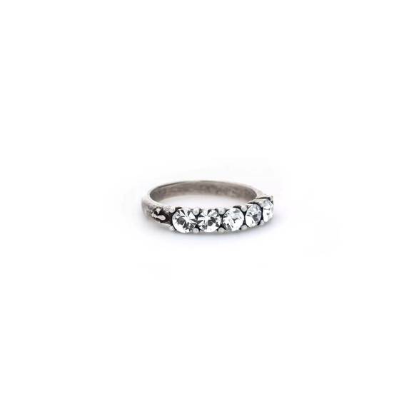 French Kande | Jewelry | New French Kande Cinq Austrian Crystal Ring In ...